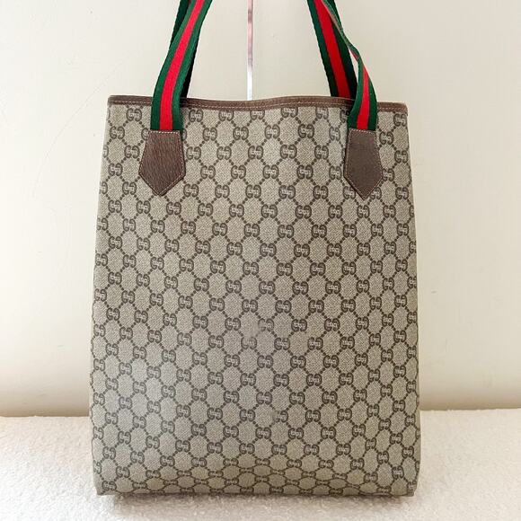 Gucci GG Plus Monogram Sherry Line Tote Bag - Picture 3 of 10